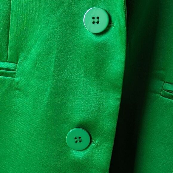 Ser.o.ya Silk Electric Green Motlee Street-to-Event Blazer Sz S NWOT - Picture 12 of 14